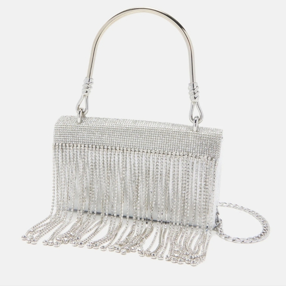 BRAND NEW! Fashionova "What I need" silver handbag